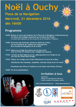 Programme du Noël à Ouchy