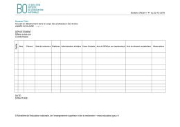 Bulletin officiel n° 47 du 22-12-2016 © Ministère de l`éducation