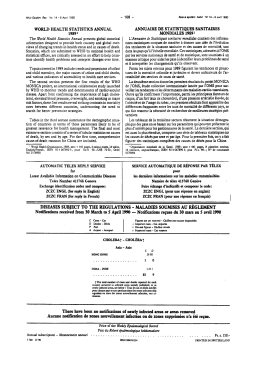 world health statistics annual 19891 annuaire de statistiques