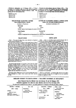 yellow-fever vaccinating centres for international travel centres de