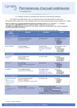Téléchargez la fiche des accueils en Bretagne