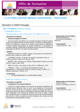 L3 LETTRES, EDITION, MEDIAS, AUDIOVISUEL