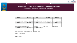 Tirage du 4&egrave;me tour