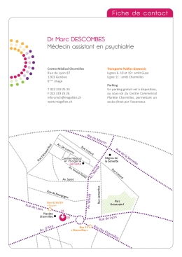 Dr Marc DESCOMBES M&eacute;decin assistant en psychiatrie