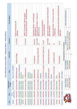 Programme des cars 2017