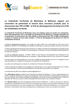 communique de presse