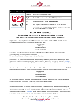 MEMO - NOTE DE SERVICE