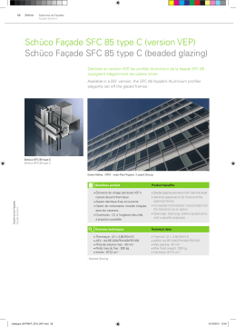 Schüco Façade SFC 85 type C (version VEP)