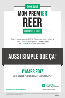 Concours mon premier REER