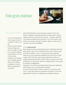 Foie gras maison - Montmartre Addict