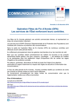 Opération Fêtes de Fin d`Année (OFA)