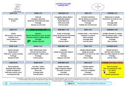 Menu cantine – Janvier 2017 - Village de Sillans-la