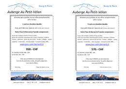 Hotel / Pass St-Bernard - `Auberge ``Au Petit V&eacute;lan`