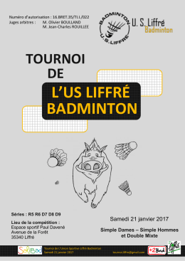 Tournoi Samedi 21 janvier 2017 Liffré