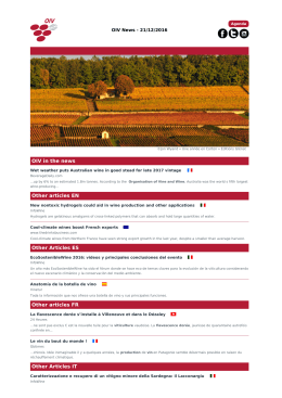 OIV in the news Other articles EN Other Articles ES Other articles FR