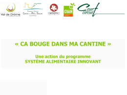 &ccedil;a bouge dans ma cantine