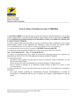 100/2016 - Poste Maroc