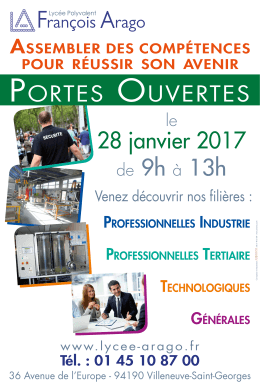 Venez découvrir nos filières