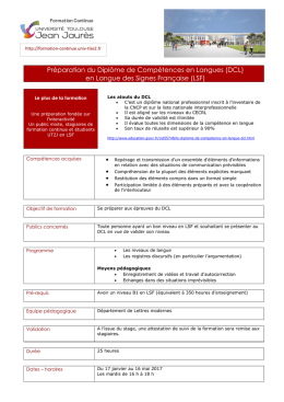 Pr&eacute;paration du Dipl&ocirc;me de Comp&eacute;tences en Langues
