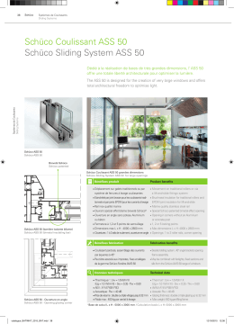 Schüco Coulissant ASS 50 Schüco Sliding System ASS 50