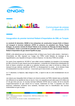 Communiqu&eacute; de presse