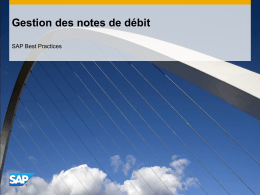 Gestion des notes de d&eacute;bit