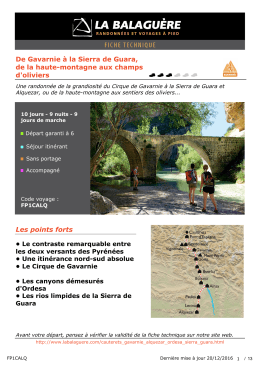 De Gavarnie &agrave; la Sierra de Guara, de la haute