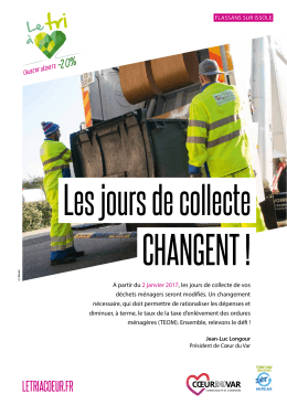 Collecte à Flassans - Communauté de communes Coeur du Var