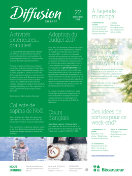 Des id&eacute;es de sorties pour ce week-end? &Agrave; l