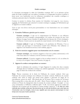 Guide cosmique - Centre de l`homme nouveau