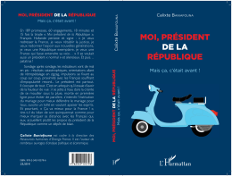 moi, président de la république