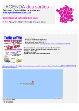 Imprimer - Agenda des sorties