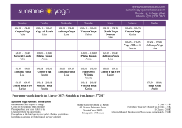 to print the schedule starting on January 3rd 2017