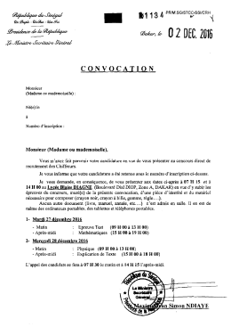 convocation - STCC-SSI