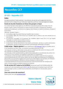 Nouvelles CCT