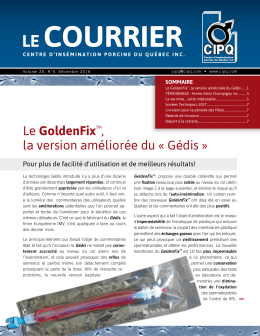 Courrier du CIPQ vol. 20 no.4