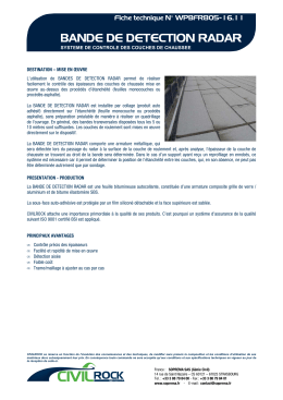 bande de detection radar