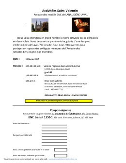 Activit&eacute;es Saint-Valentin - Amicale des Retrait&eacute;s BNC