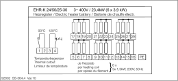 EHR-K 24/50/25-30 3~ 400V / 23,4kW (6 x 3,9 kW)