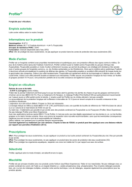 Informations sur le produit