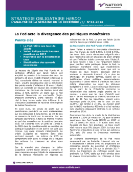 Stratégie Obligataire Hebdo