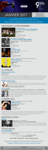 Newsletter de janvier