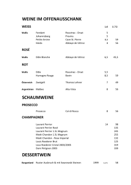 Weinkarte