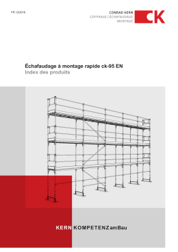 Échafaudage à montage rapide ck-95 EN Index des