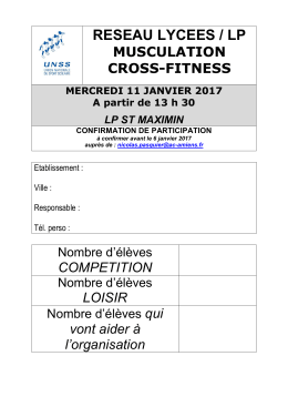fiche inscrip muscu