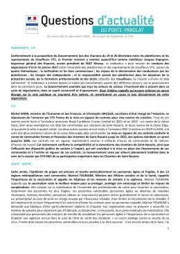 1 Du mercredi 21 décembre 2016 - de la part de