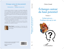 &Eacute;changes autour du haut potentiel