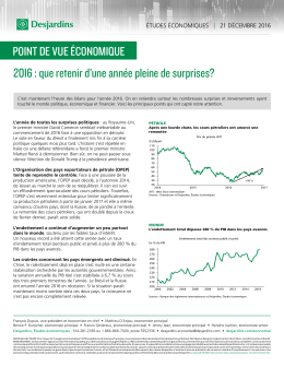 2016 : que retenir d`une année pleine de surprises?