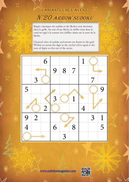 n°20 arrow sudoku - Sudokumegastar.com