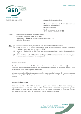 Orléans, le 20 décembre 2016 Monsieur le Directeur du